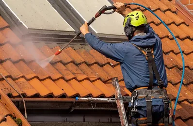 Démoussage et hydrofuge de toiture à Estampes